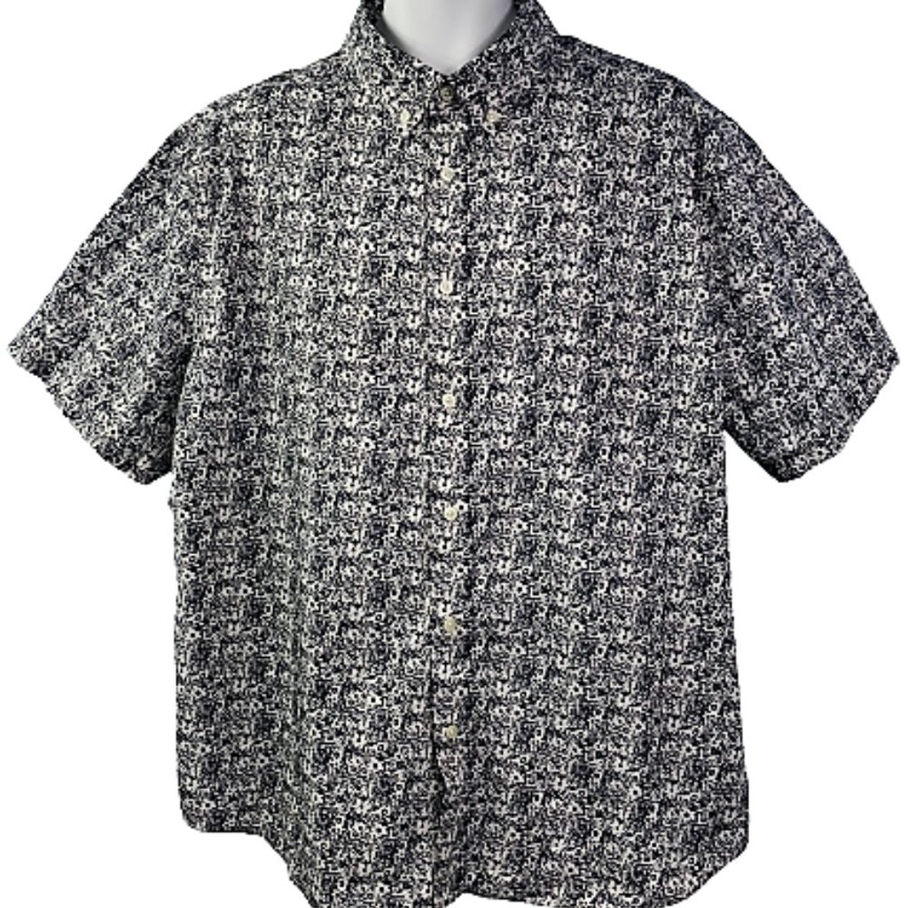 NEW GOODFELLOW & CO XXL Navy Floral Collar Shirt!